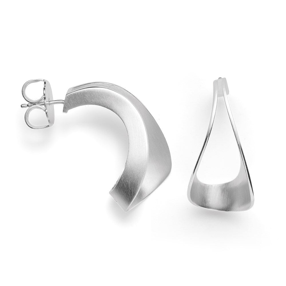 925/- Ohrstecker matt./Poliert