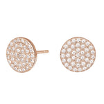 Silver ear studs ANNIENOR round 9mm