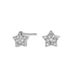 Silver earrings ALMANOR star with cz.
