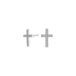 Silver earrings ALAINENOR cross 10x6mm