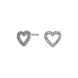 Silver ear studs AIDANOR 6mm