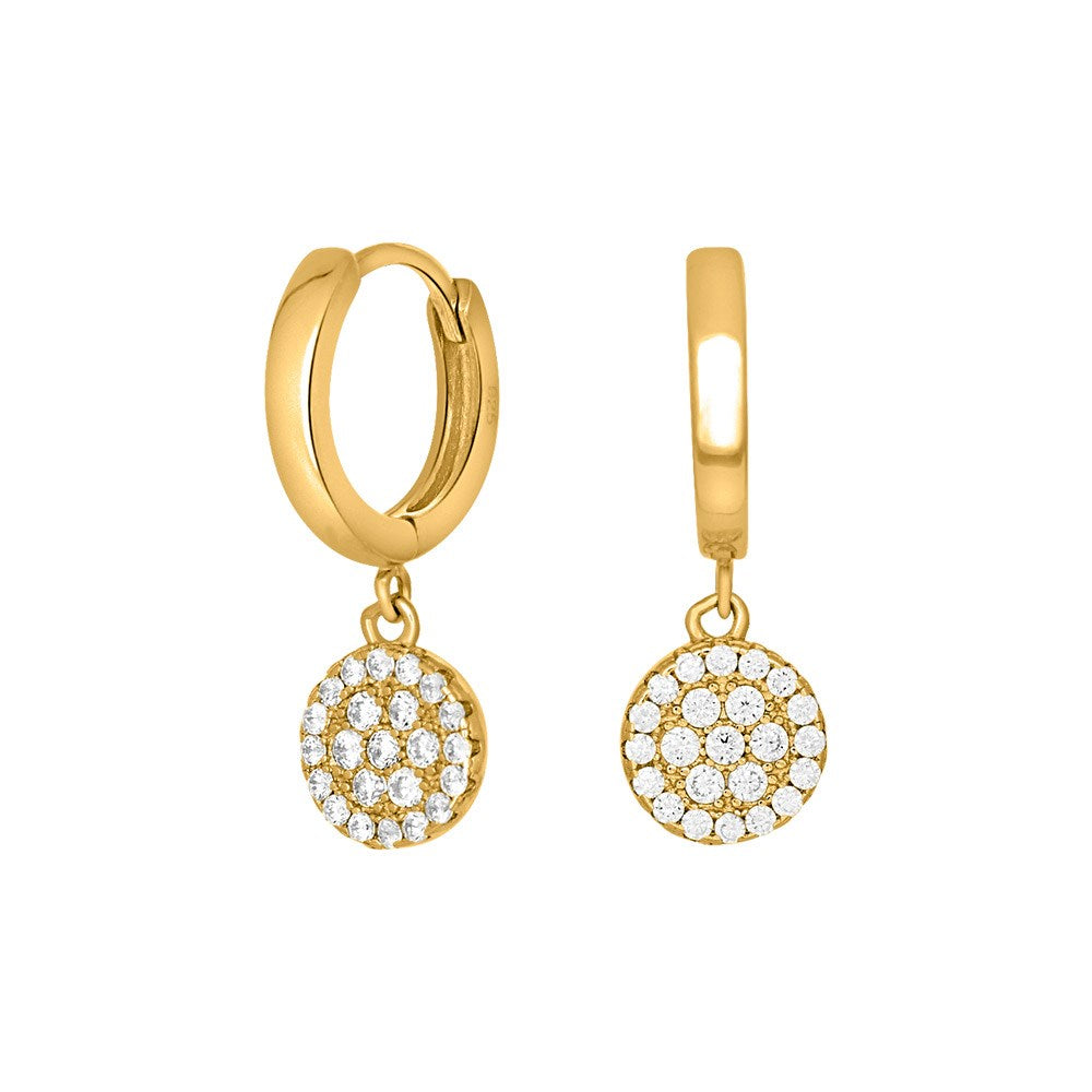 Silver creoles ANNIENOR - Gold plated