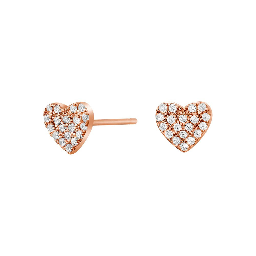 Silver ear studs DIANOR 6mm