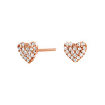 Silver ear studs DIANOR 6mm