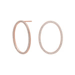 Silver earrings EMILYNOR 25mm