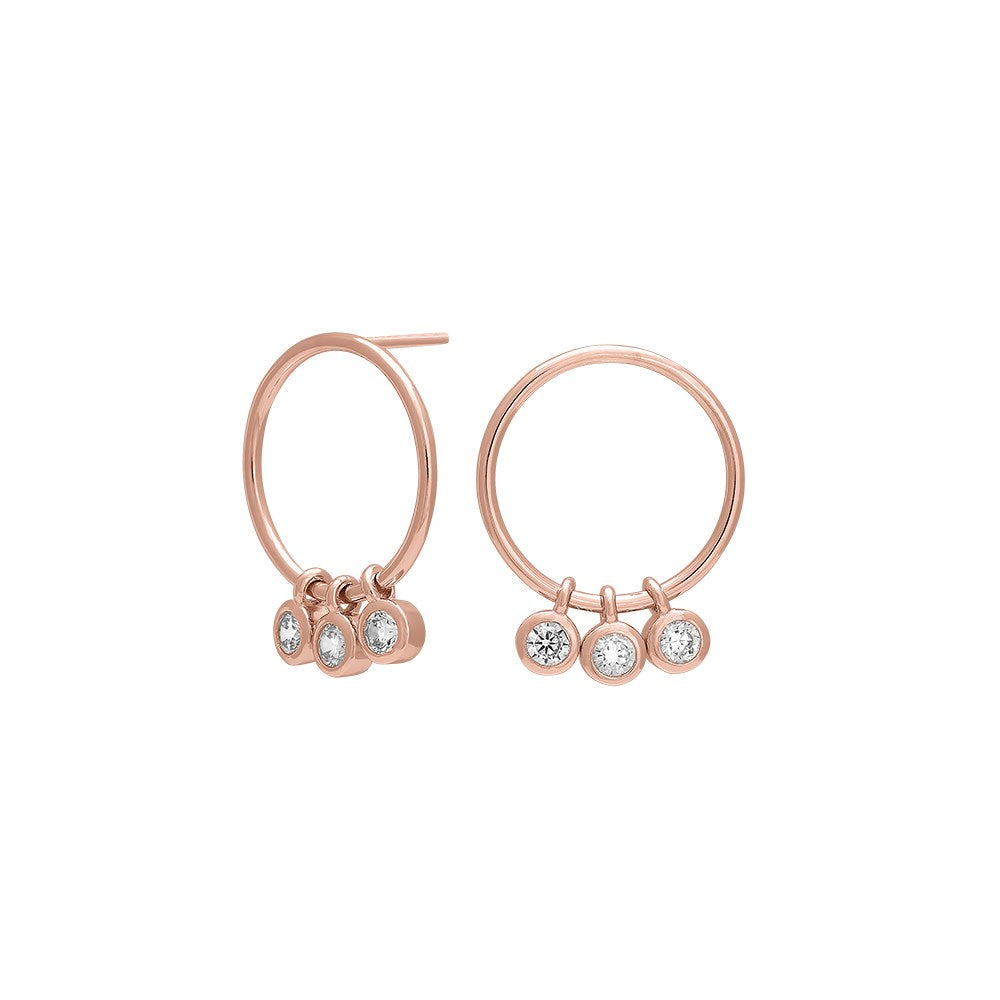 Silver studs EMMYNOR 22mm