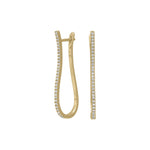 Silver earring ADINANOR 40mm