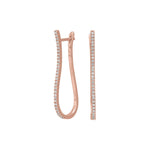 Silver earring ADINANOR 40mm