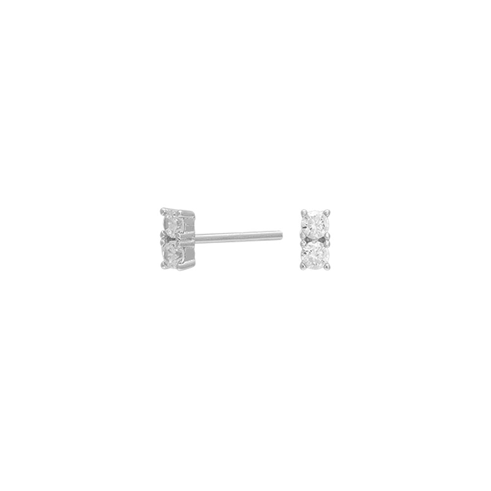 Silberohrstecker EVENOR 5mm - Rhodiniert
