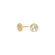 Silver ear studs ETTANOR 10mm