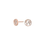 Silver ear studs ETTANOR 10mm