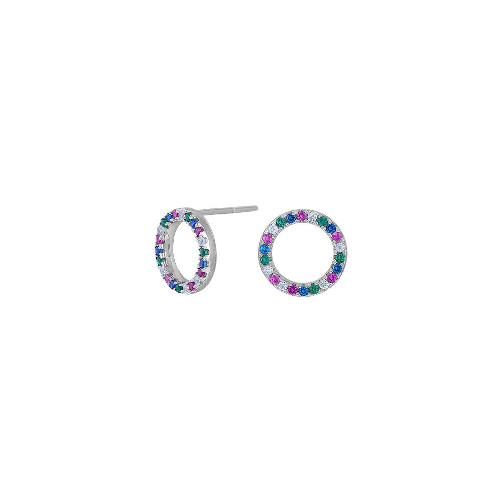 Silver ear studs FILUCANOR 10mm