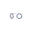 Silver ear studs FILUCANOR 10mm