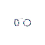 Silver ear studs FILUCANOR 10mm