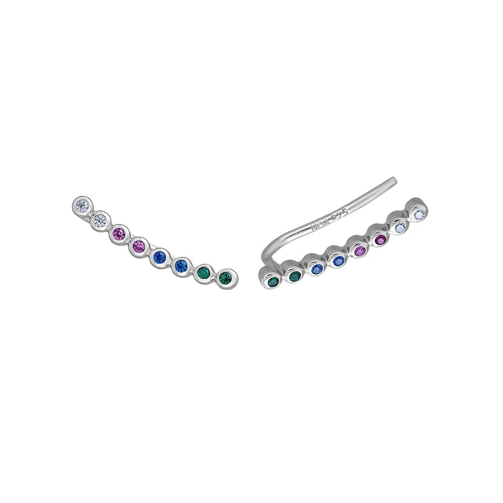 Silberohrstecker FIRANOR 15mm - Rhodiniert