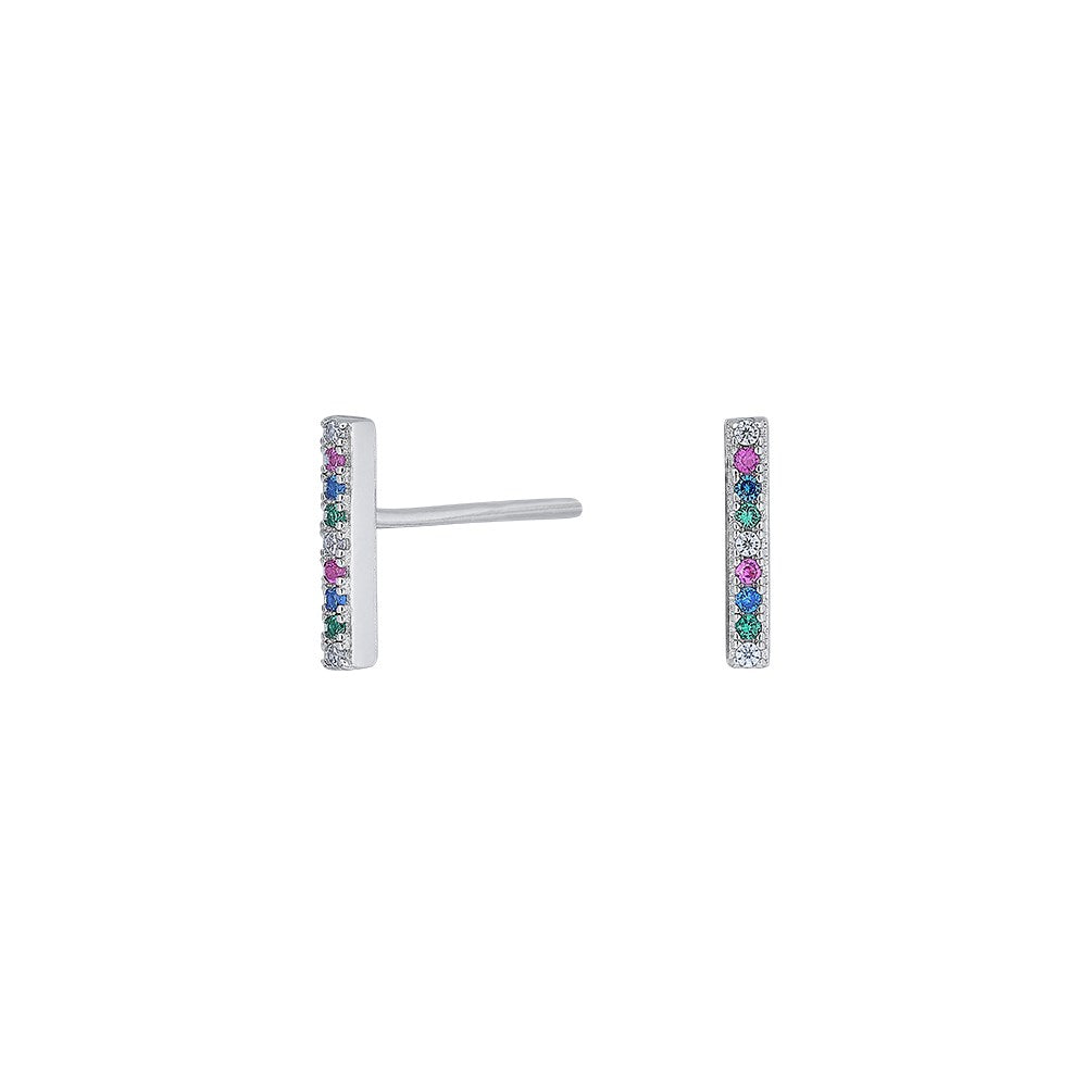 Silver ear studs FIRANOR 10mm
