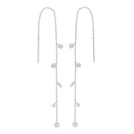 Silver earring GWENNOR 13cm