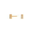 Silver ear studs GWENNOR 4mm
