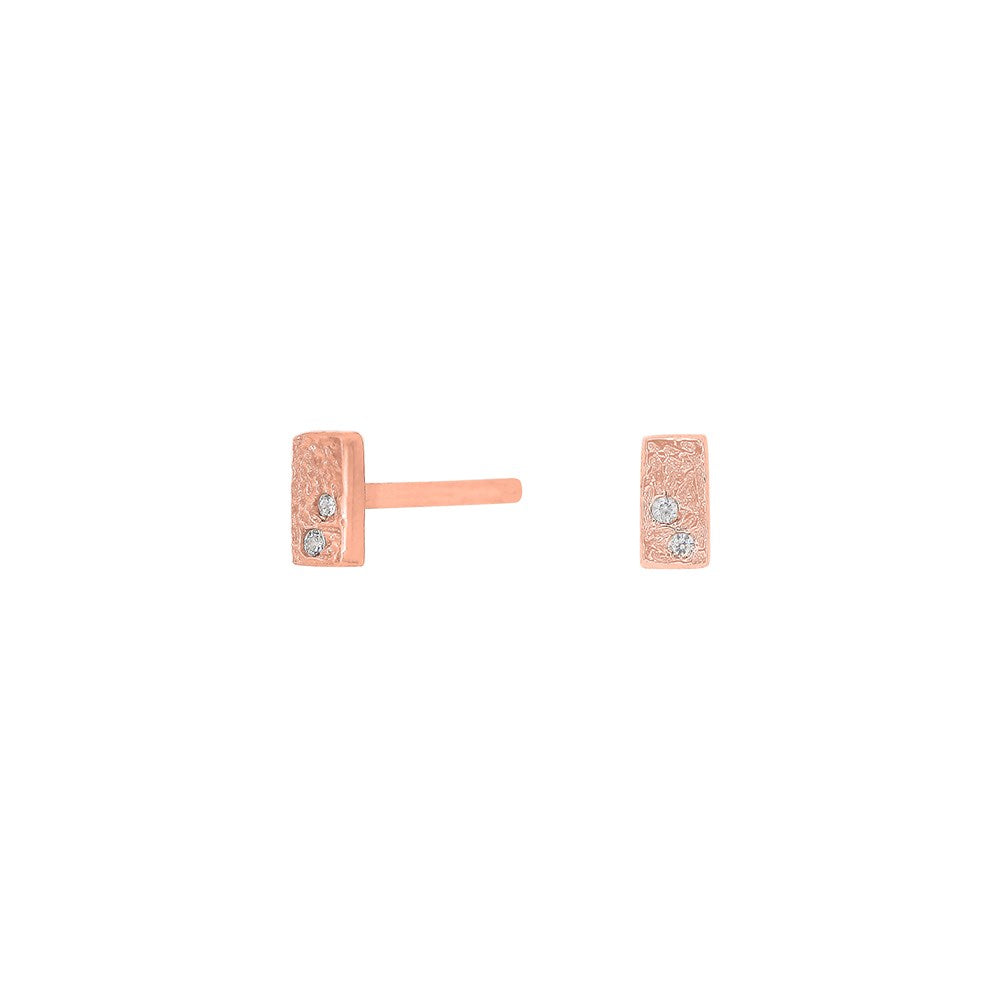 Silberohrstecker GWENNOR 4mm - Vergoldet