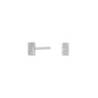 Silver ear studs GWENNOR 4mm