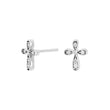 Silver stud earrings cross HOLLYNOR