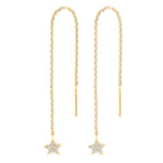 Silver ear chains w/star HAYLEYNOR