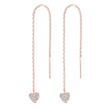 Silver ear chains w/heart HAYLEYNOR