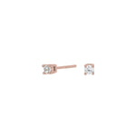 Silver ear studs 3mm grab HEGENOR