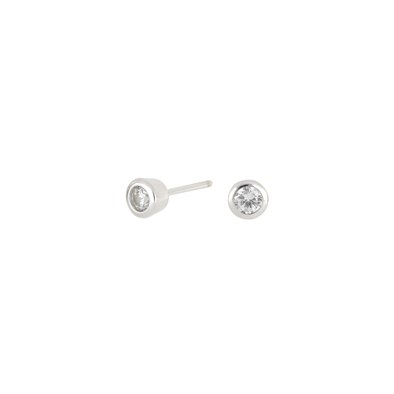 Silberohrstecker 3mm Röhrchen HANNANOR