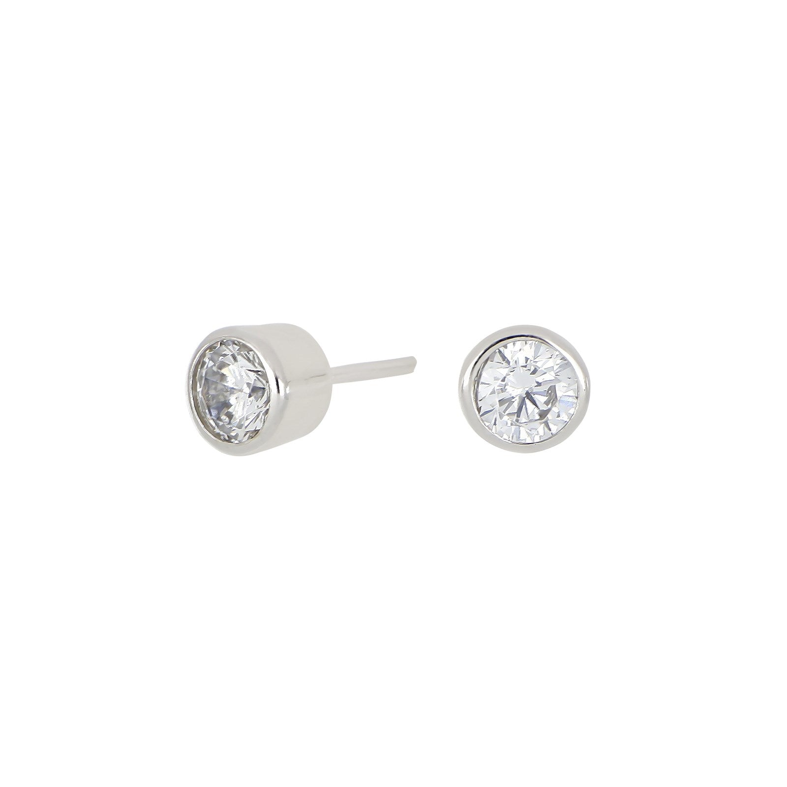 Silberohrstecker 5mm Röhrchen HANNANOR