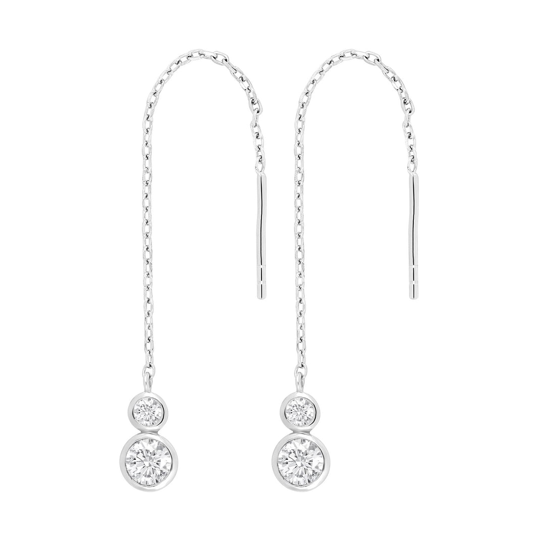 Silver earring IDANOR