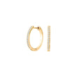 Silver hoops w. cz JUNENOR 18mm