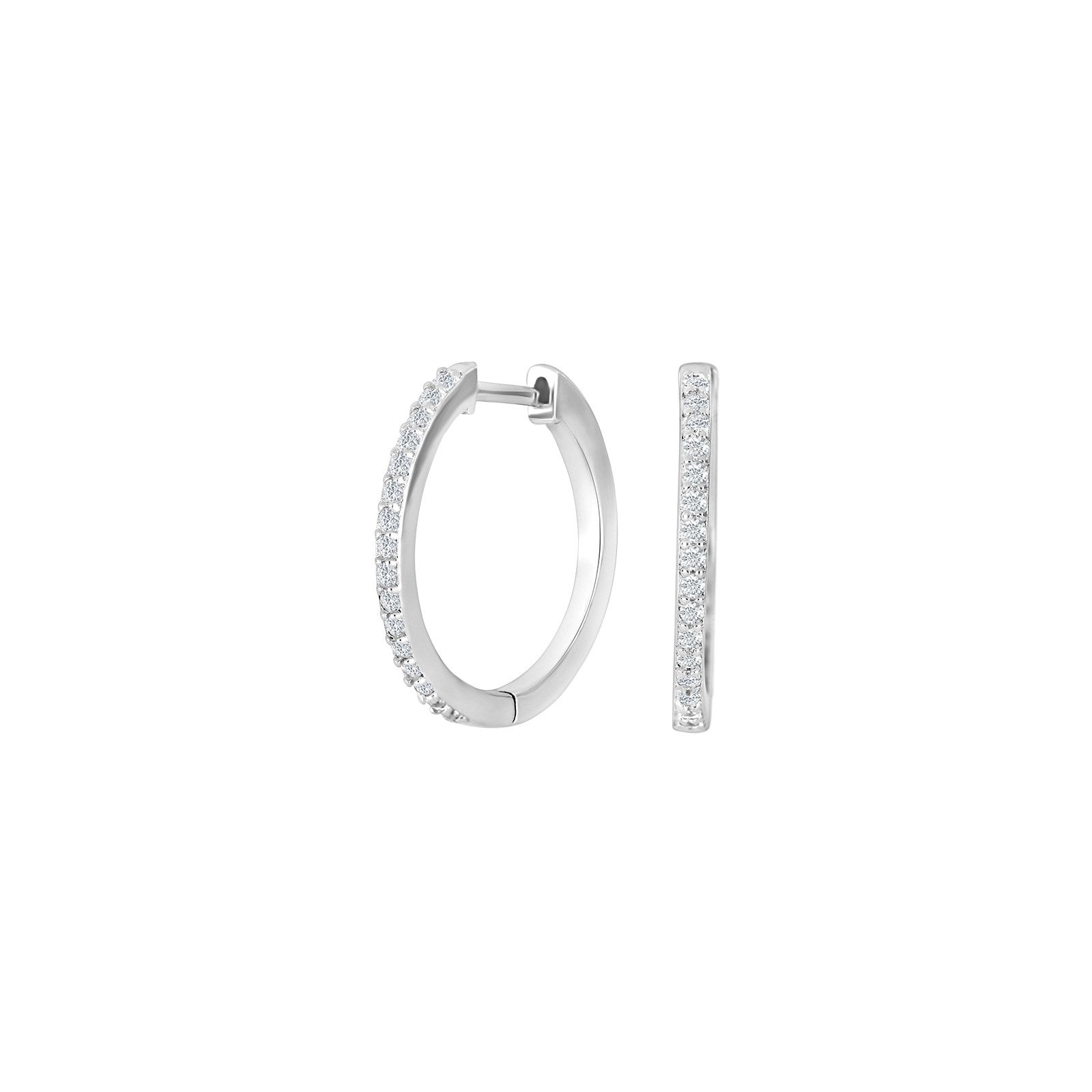 Silber Creolen JUNENOR 18mm