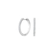 Silver hoops JUNENOR 18mm