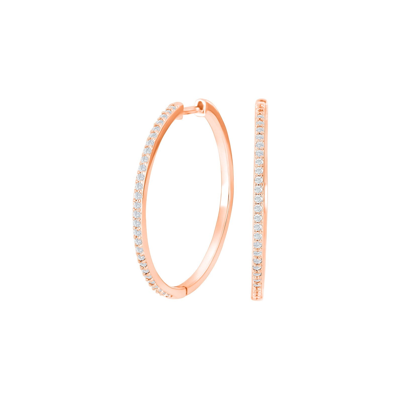 Silver creoles JUNENOR 28mm