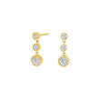 Silver ear studs JOJONOR