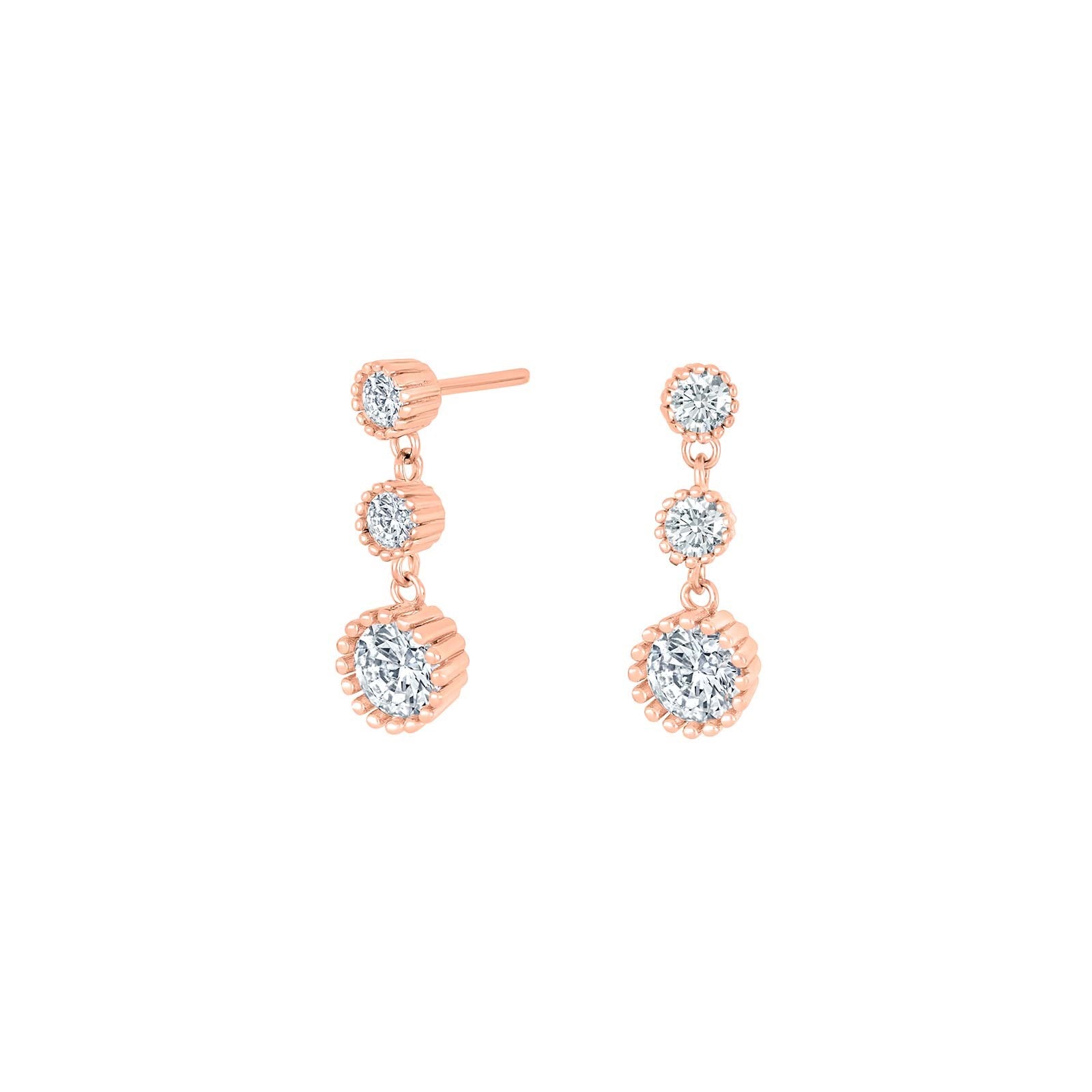 Silver ear studs JOJONOR