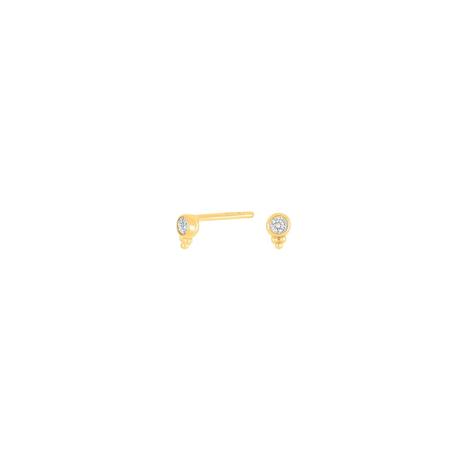 Silver ear studs 4mm JOANNOR