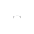 Silver ear studs 4mm JOANNOR