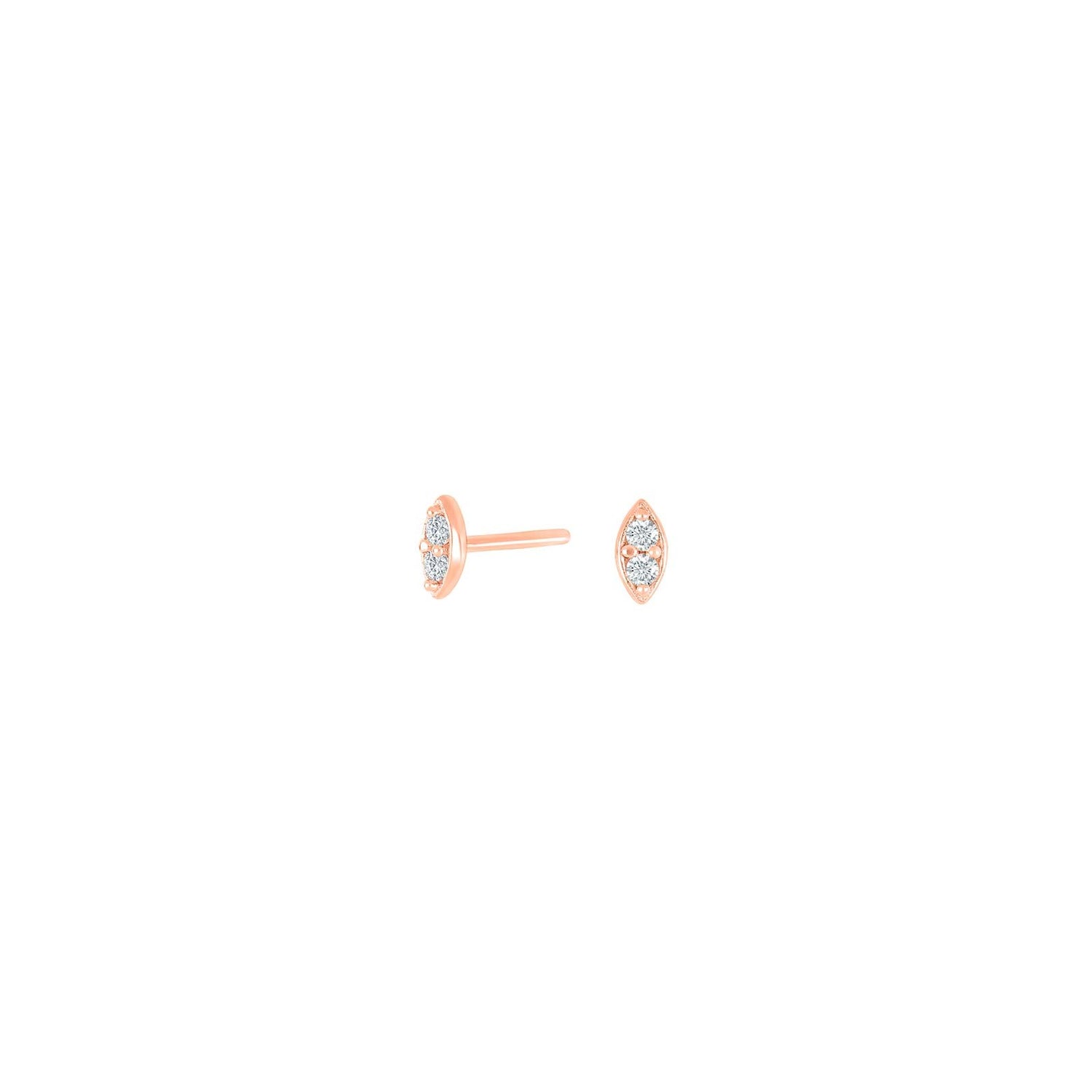 Silberohrstecker 5mm JOANNOR - Rhodiniert