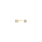 Silver ear studs 4mm JOANNOR
