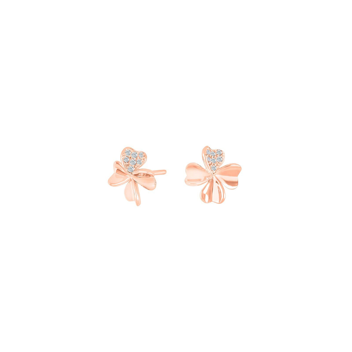 Silberohrstecker JOLINNOR - Rosévergoldet