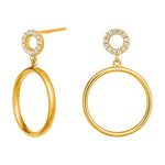 Silver earring DONNANOR 24mm