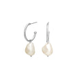 Silver creole BAROQUE52 freshwater pearls 35mm