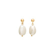 Silver earrings BAROQUE52 freshwater pearls 20mm