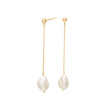 Silver earring chain BAROQUE52 fresh. 60mm