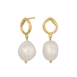 Silver earring BAROQUE52 fresh. 20 mm
