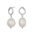 Silver earring BAROQUE52 fresh. 20 mm