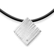 925,- Vedhæng mat/børstet, dia. 0,02ct W-SI