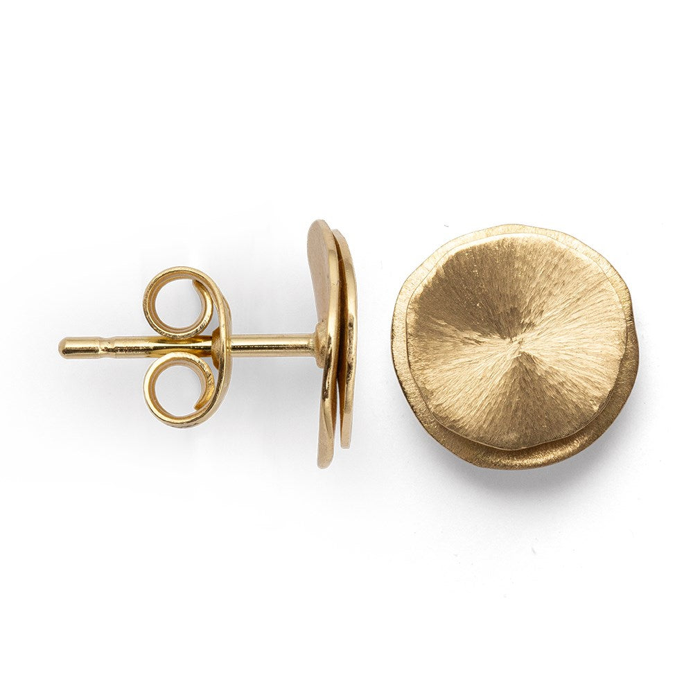 750/- earrings satin/brushed